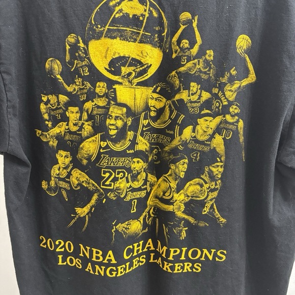 Lakers basketball t shirt Mens XLarge Suna Tag 2020 Champions  NBA Graphic Tee - Picture 4 of 11